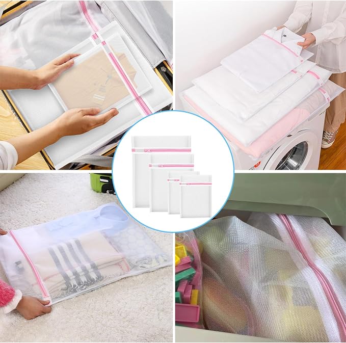 4Pcs Mesh Laundry Bags, Lingerie Bags - Image 7