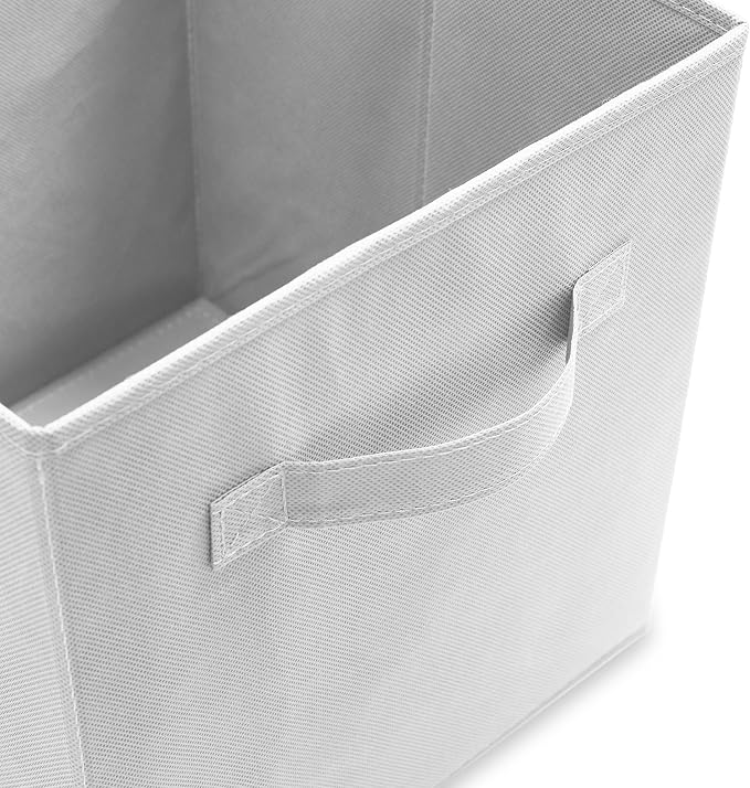 Casafield Set of 6 Collapsible Fabric Cube Storage Bins, Cubby Organizers & More - Image 3