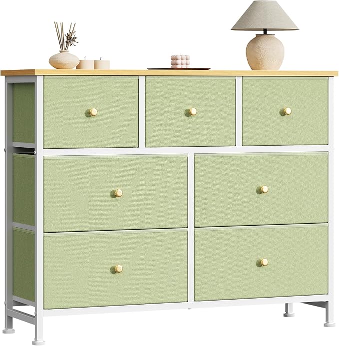 Sweetcrispy 7 Drawer Dresser for Bedroom Storage by Sweetcrispy
