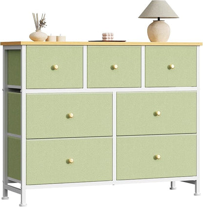 Sweetcrispy 7 Drawer Dresser for Bedroom Storage by Sweetcrispy