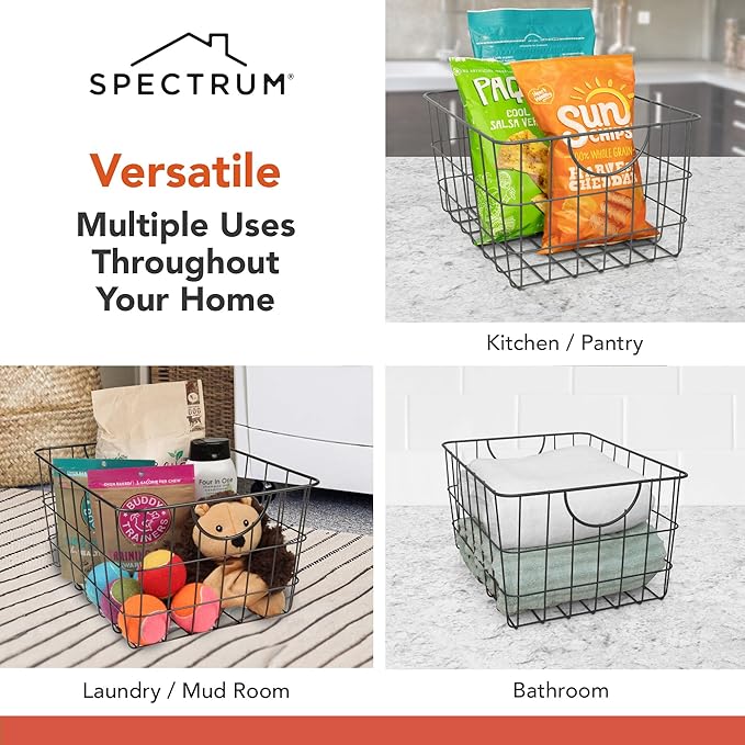 Spectrum Utility Steel Wire Storage Basket - Image 5