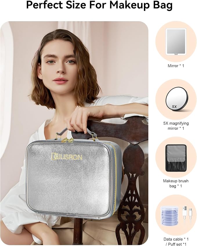JUSRON Travel Makeup Bag - Image 5