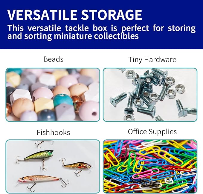 9 Drawer Plastic Organizer Box, Jewelry & Bead Containers, Teacher & Tackle Box - Image 5