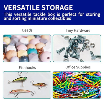 9 Drawer Plastic Organizer Box, Jewelry & Bead Containers, Teacher & Tackle Box - Image 5
