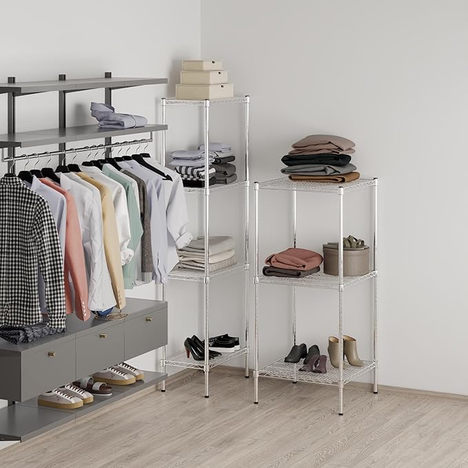 24" Deep x 24" Wide x 54" Height Wire Shelving Kit | 3-Tier | NSF Commercial - Image 6
