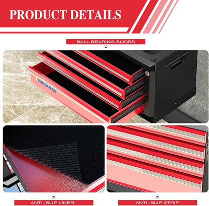 LARBANKE Portable 4-Drawer Tool Box - Image 4