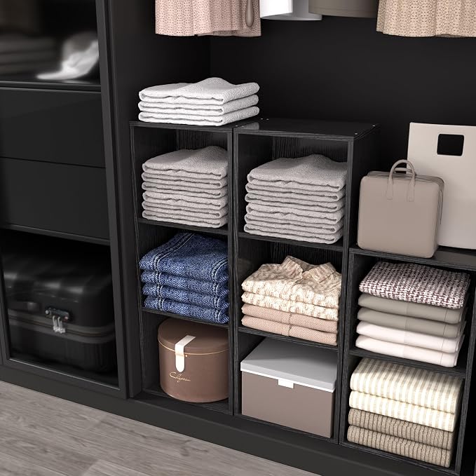 Wooden 2 Cube Storage Organizer, 2 Tier Storage Cubes Storage Display Cubby - Image 8