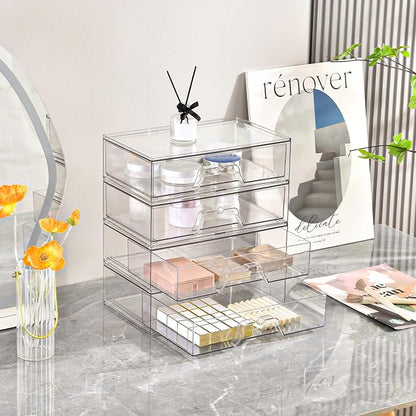 2 Pack Stackable Makeup Organizer, 12.1''L Acrylic Bathroom Organizer and - Image 7