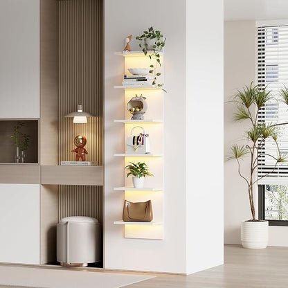 Qupui 6-Tier Wall Shelf with RGB LED, 22 Modes, 6 Brightness. Waterproof - Image 4
