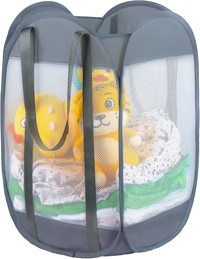 with strong handles Laundry Hamper, Tear Proof Pop Up Laundry Hampers, foldable by LVXINLI