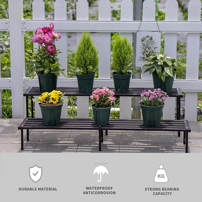 Metal Plant Stand, Rust-proof Aluminum Flower Pot Stand, Plants Display Stands - Image 8