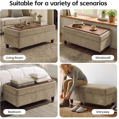 GENTEACO 45" Storage Ottoman Bench - Image 5