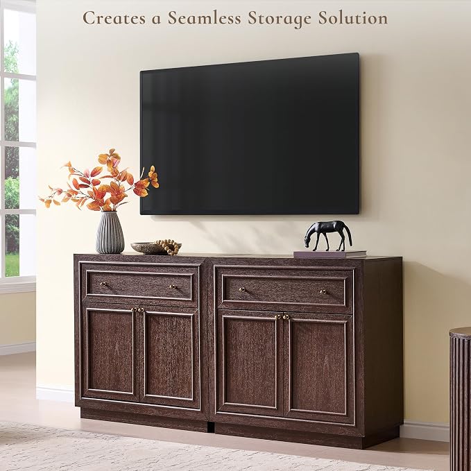 ACCOHOHO Modern Farmhouse Buffet Cabinet, Modular Storage Cabinet - Image 7