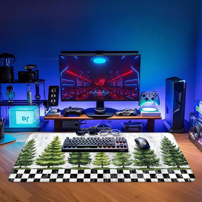 Christmas Tree Gaming Mouse Pad 35.4"x15.7"Desk Mat Anti-Slip Rubber Base & - Image 9