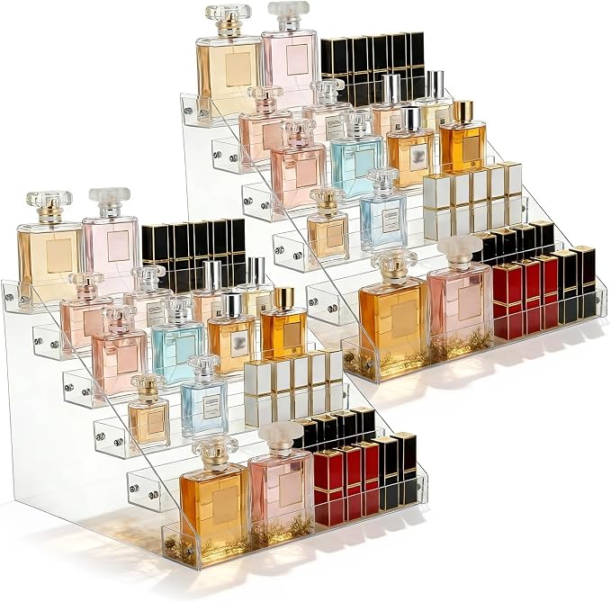 2-Pack 6-Tier Acrylic Display Shelf, Cards & Stickers - Image 7