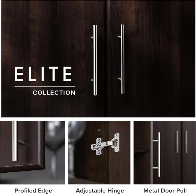 Prepac Elite Tall Garage Storage Cabinet & Pantry Storage Cupboard, 2-Door - Image 5