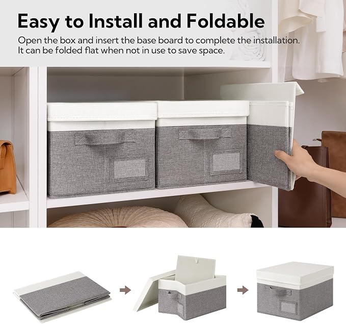 GRANNY SAYS Storage Bins with Lids, Collapsibe Clothes Organizers and Storage - Image 3