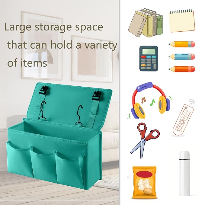 Bedside Caddy Bedside Storage Organizer, Bed Caddy - Image 4