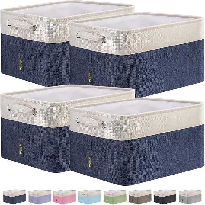 BALEINE 4 Pack Fabric Storage Bins by BALEINE