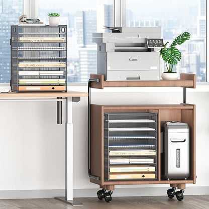 SUBEKYU 9 Tier Paper Organizer for Desk - Image 5