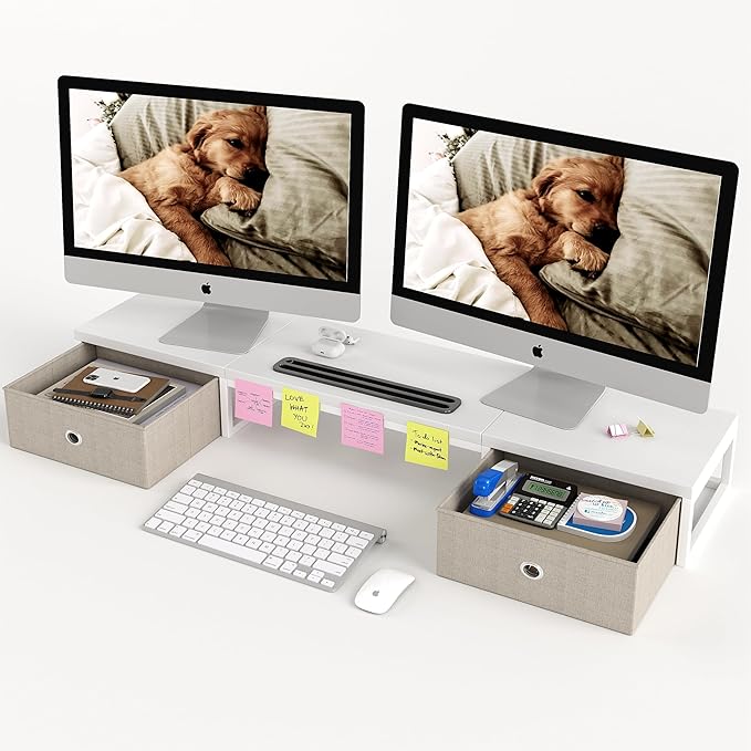 39 Inch Dual Monitor Stand Riser by Mexin