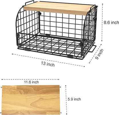 2 Set Stackable Wire Basket - Image 3