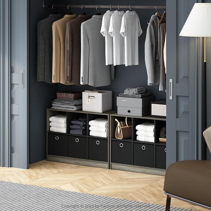 Furinno Cubic Closet Organizers and Storage, 6-Cube Closet Organizer - Image 2