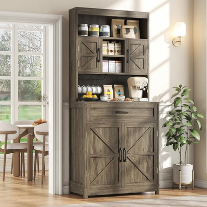 Saudism 70 Inch Farmhouse Storage Cabinet - Image 4