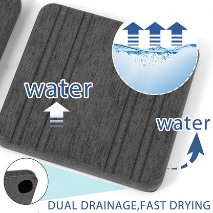 3PCS Water Absorbing Stone Tray, DryingNeat Diatomite Stone Sink Tray, Instant - Image 2