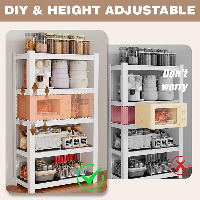 WORKPRO House 5-Tier Shelving Unit, 3000lbs Adjustable Storage Shelves - Image 5