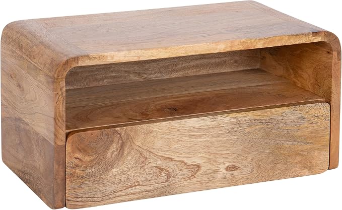 Kate and Laurel Kato Transitional Wood Floating Side Table by KateandLaurel