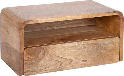 Kate and Laurel Kato Transitional Wood Floating Side Table by KateandLaurel