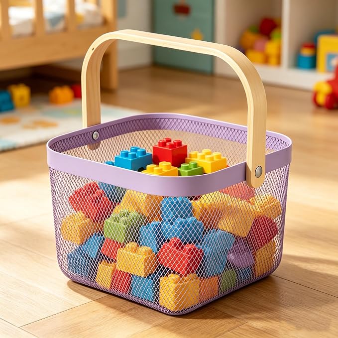 AJIODA Metal Mesh Wire Basket, Small Steel Basket - Image 6