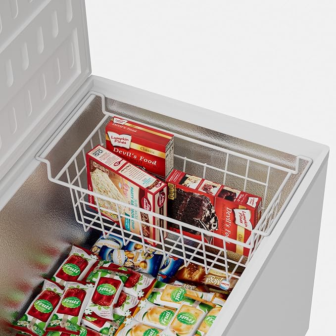 Chest Freezer Organizer Bins, Deep Freezer Basket Storage Wire Metal Hanging - Image 2