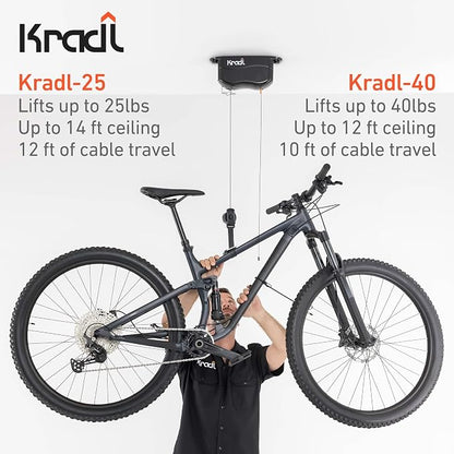 Kradl - Ceiling Mount Bike Lift and Rack. Bicycle Storage Hoist Without - Image 3