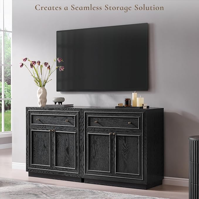 ACCOHOHO Modern Farmhouse Buffet Cabinet, Modular Storage Cabinet - Image 7