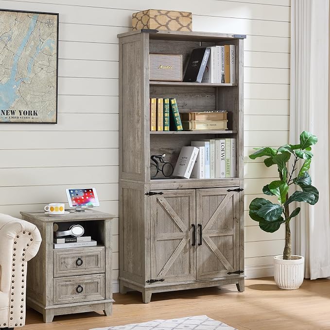 5 Tier Bookshelf 70in Tall Bookcase - Image 9