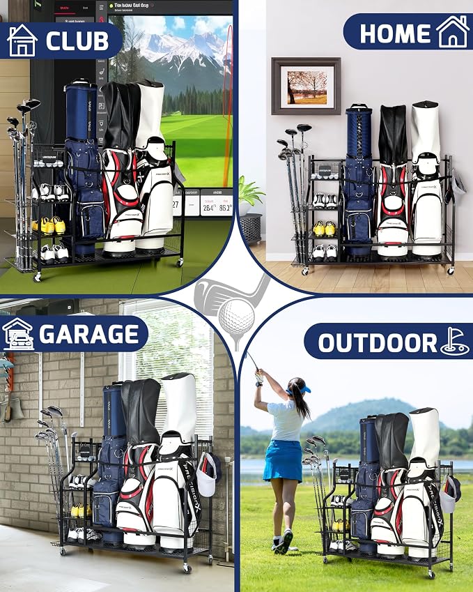 Golf Storage Rack, Garage Golf Organizer - Image 4