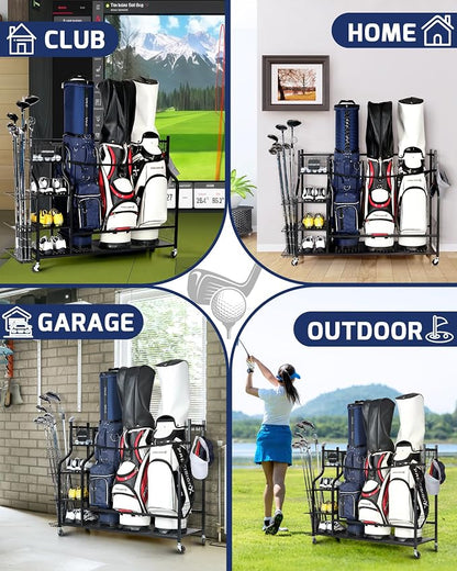 Golf Storage Rack, Garage Golf Organizer - Image 4