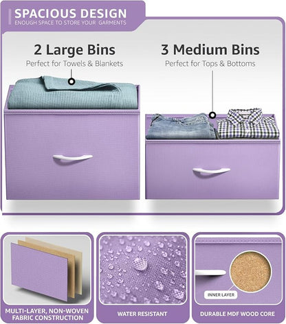 Sorbus Kids Dresser with 5 Drawers - Image 5