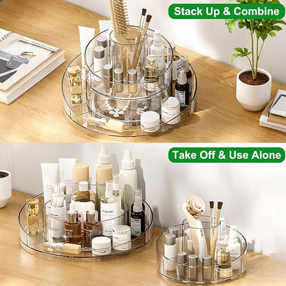 Taiuloo 360 Rotating Makeup Organizer, Perfume & Lipstick, Round Spinning Tray - Image 4