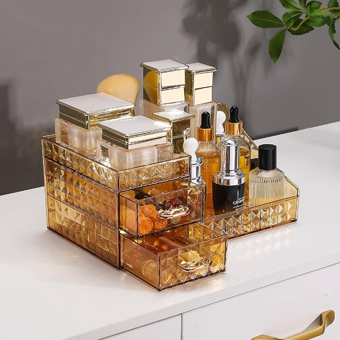 Clear Makeup Organizer for Vanity, Desk Makeup Caddy - Image 8