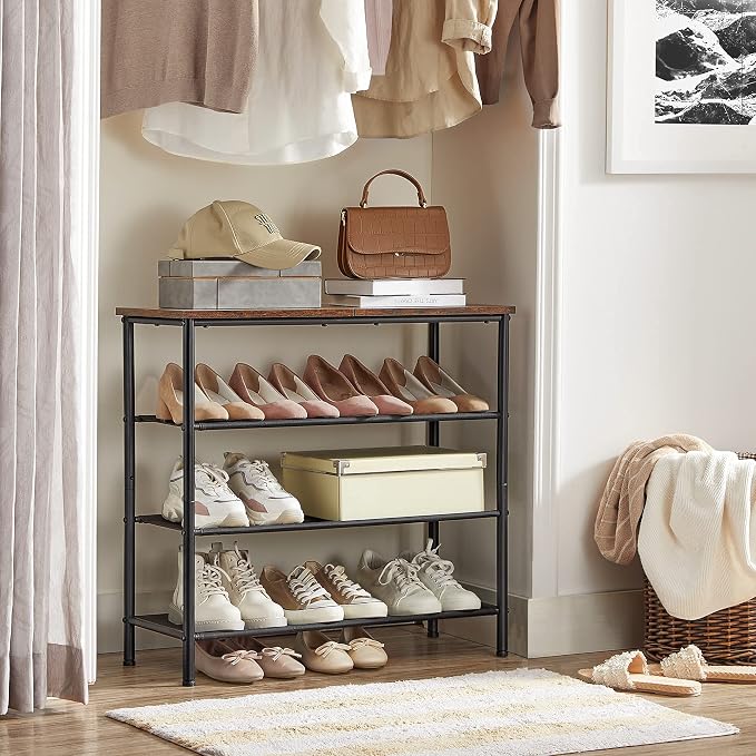 VASAGLE Shoe Rack, 4-Tier Shoe Storage Organizer - Image 8