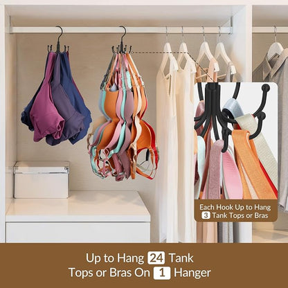 ZEDODIER Tank Top Hanger, Rotatable Bra Organzier - Image 3