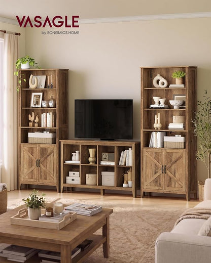 VASAGLE Liry Collection Farmhouse Bookshelf, 6-Tier Bookcase - Image 3