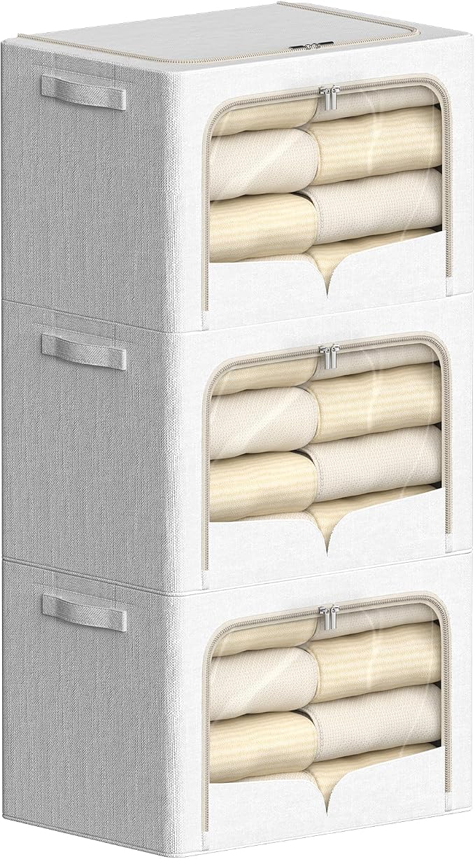FHSQX 3 Pack Clothes Storage Bins by FHSQX