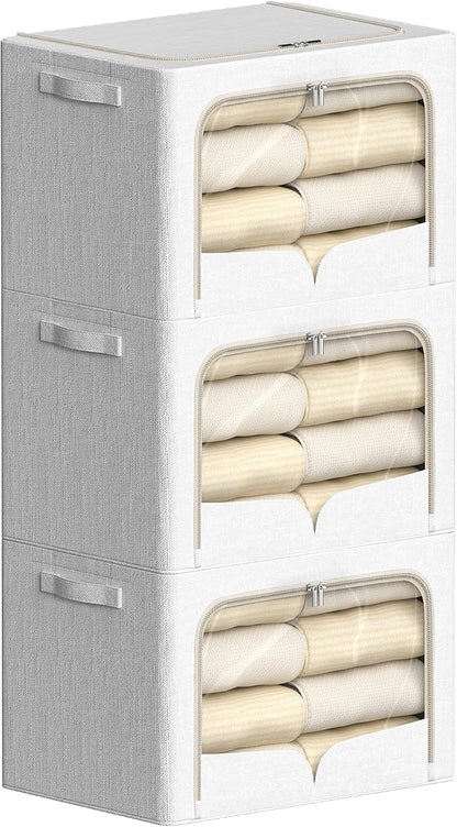FHSQX 3 Pack Clothes Storage Bins by FHSQX