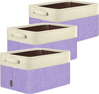 BALEINE 3 Pack Fabric Storage Bins by BALEINE