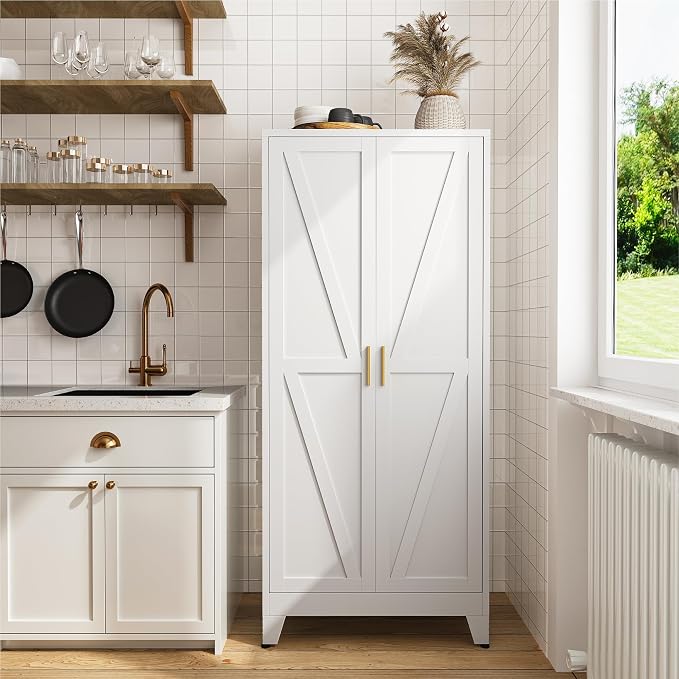 COFaR 61" Metal Pantry Cabinet - Image 3