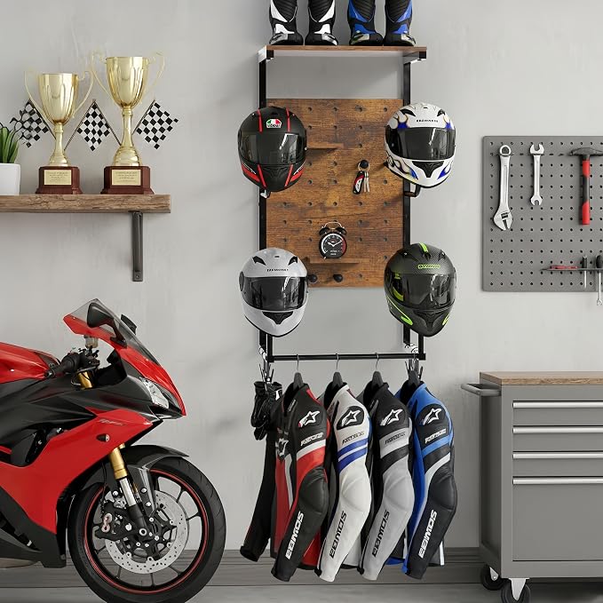 Helmet Holder Wall Mount, Motorcycle Helmet Stand, Motorcycle Accessories - Image 6